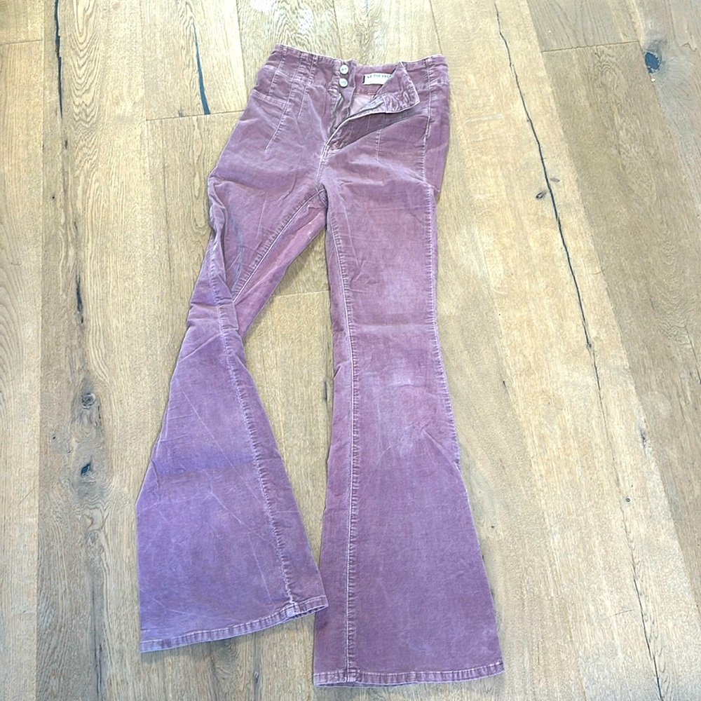 Free People Mauve Flare Jeans